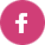Facebook logo in a pink circle.