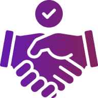 Agreement symbol with checkmark